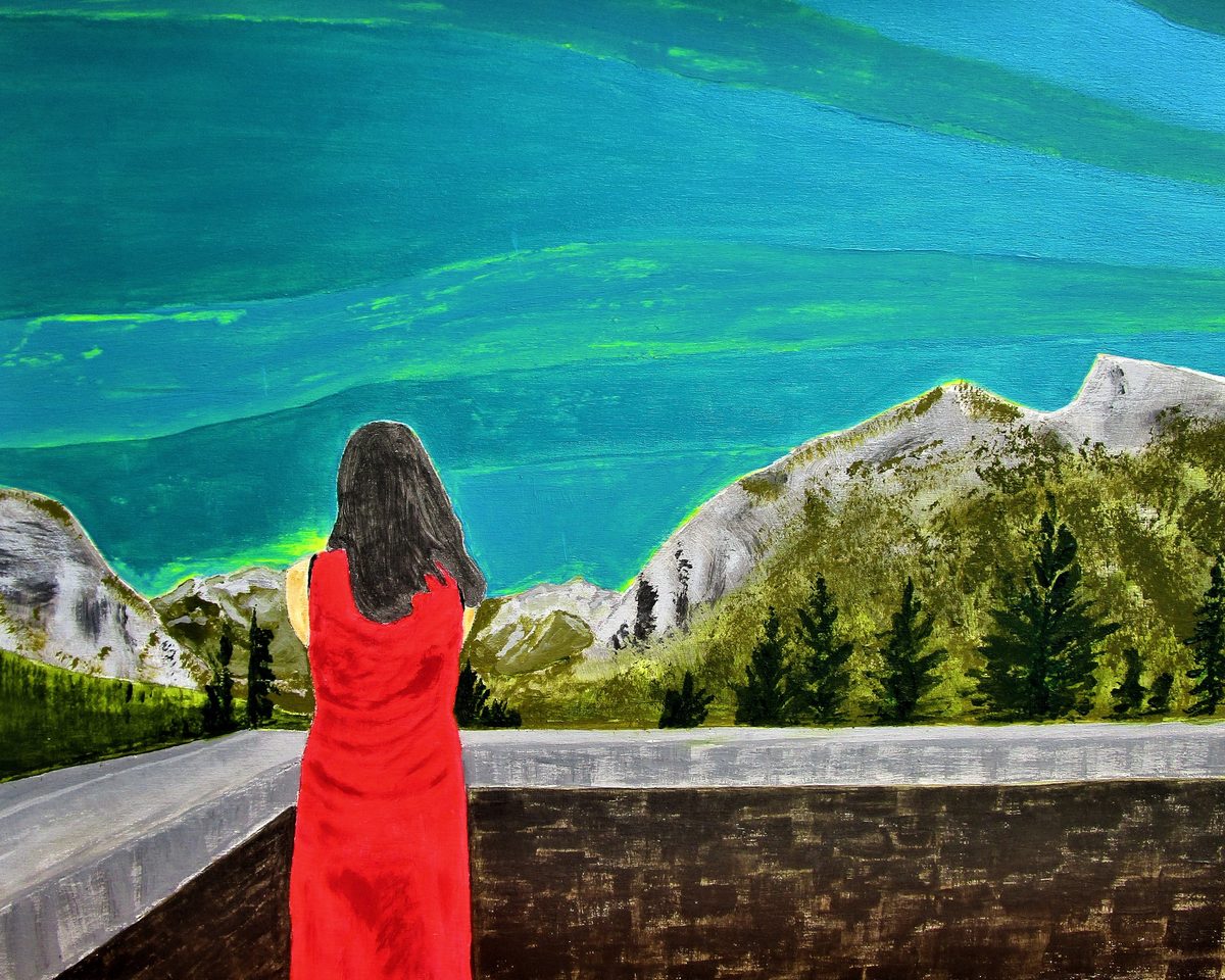 Mt Rundle Red Dress 2021