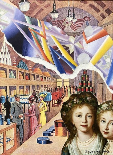 The Shock of the New, a collage by Michael Strangelove